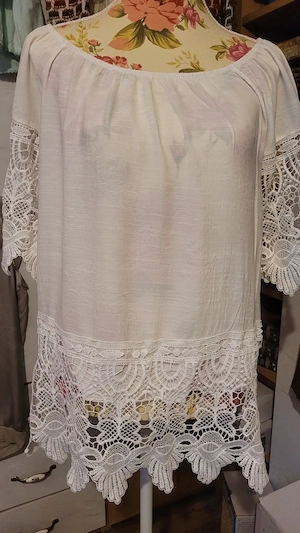 Bluza damă cu dantelă XL