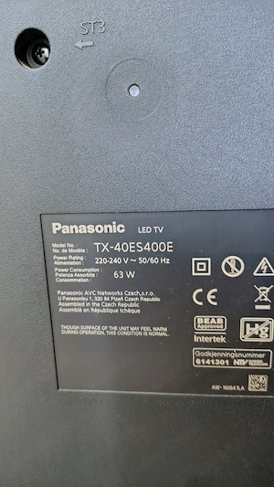 TV Smart Panasonic 101cm TX-40ES400E FullHD defect!