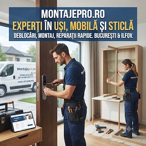 Montaj usa metalica | Montaj uși interior | Uși din Sticlă | Montaj Mobila | Reparații și Reglaje |