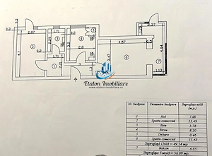 Apartament parter, spatiu comercial, Maratei 2