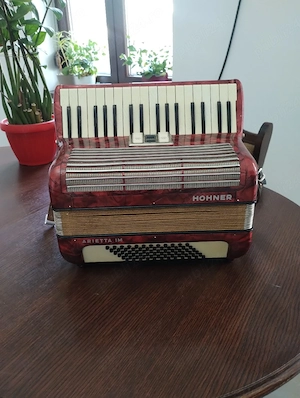 Acordeon Hohner Arieta IM 72 Bași +3 Registre Stare Impecabila import Germania