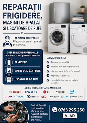 Reparatii electronice si electrocasnice in Constanta