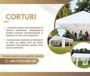 Corturi închiriere evenimente