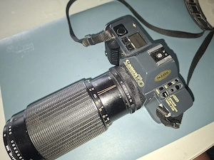 aparat foto Canon T70 + obiectiv Makinon MD Macro, functional, vintage - imagine 4