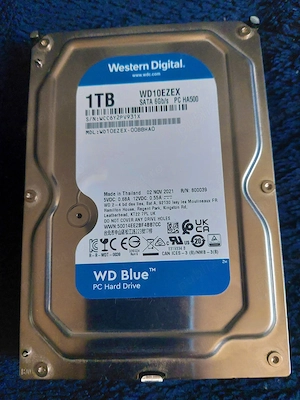 HDD Western Digital 1TB, Blue, CMR, 7200RPM, SATA3, Health 100%