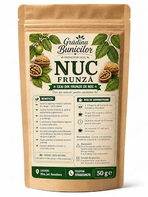 Frunze uscate de nuc 