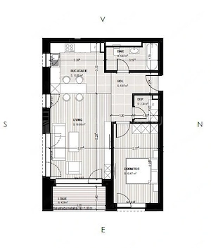 Apartament 2 camere cu vedere panoramică spre munte - Kasper Coresi - imagine 13