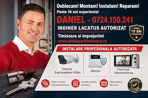 INSTALARE AUTORIZATA Camere Video de Supraveghere Interfoane Alarme 