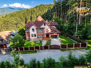 Resedinta privata la marginea padurii, 1.400mp parc privat, terase, garaj incalzit, Sacele