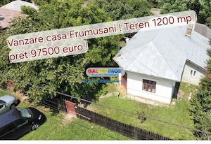 Vanzare casa Frumusani 1200mp teren