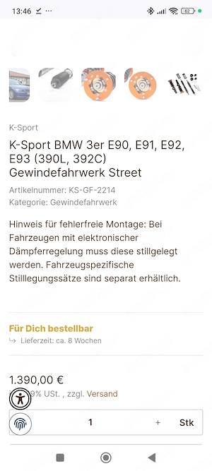 Vand Suspensie Sport K-TECH - imagine 3