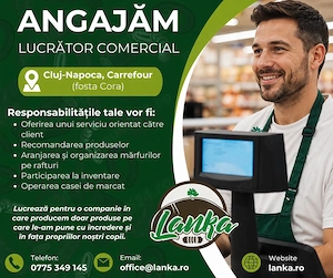 Lucrator comercial la vitrina mezeluri Lanka la Carrfur Cluj (fosta Cora) - imagine 3