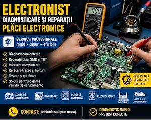 Electronist cu experiență ofer servicii de diagnosticare și reparații pentru plăci electronice