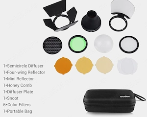 Godox AK-R1 Accessory Kit for Round Flash - Like New - Attach Magnetically.