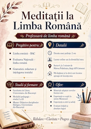 Meditații limba română