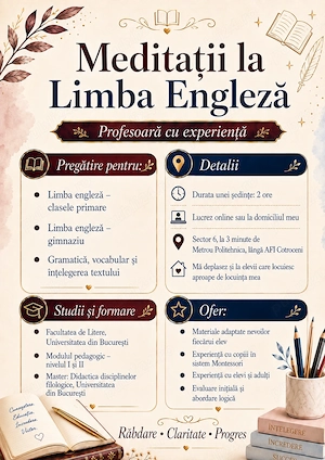 Meditații la limba engleză