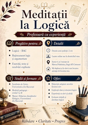 Meditații la logică