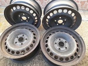 Vand set 4 jante tabla R15 5 prezoane 5x112 stare buna nelovite TIMISOARA VW Touran Audi Seat Skoda - imagine 3