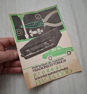 Brosura Pliant - Intructiuni de Montare Radio Predeal - Dacia 1300 - Comunist - Colectie