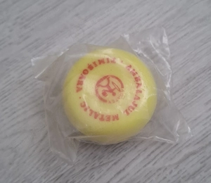 Jucarie veche romaneasca - "YO-YO" - Agatex - Amt - Ambalajul Metalic Timisoara - "IO-IO" - colectie