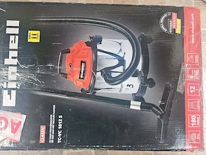 Vând aspirator Einhell TC-VC 1812 S, pentru aspirare uscată și umedă, în stare foarte bună, complet 