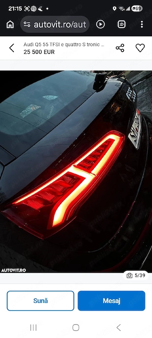 vand Audi Q5 55TFSIe plug in 2.0, stare foarte bună, rulat foarte puțin în țară  - imagine 9