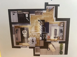 De vânzare apartament cu 1 cameră jumătate Timișoara zona Torontalului - imagine 5