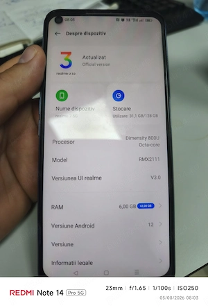 Realme 7 cu 5G 128 gb intern