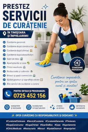 Firma de curățenie 