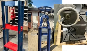 Presa cu surub cu 4 inceputuri COBA 50 , presa manuala si presa hidraulica atelier