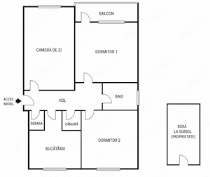 apartament 3 camere decomandat, agigea   72.000   negociabil