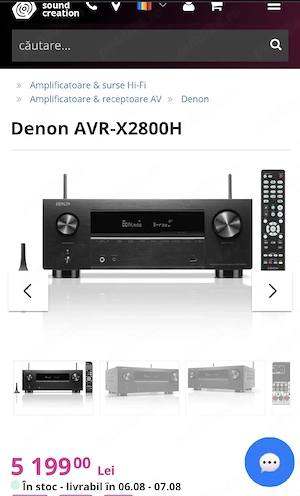Receiver Denon x2800h