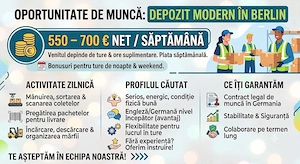 Ești pregătit pentru o nouă schimbare? Te așteptăm într-un depozit modern din Berlin!