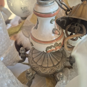 Lustra ceramica pictata 6 brate