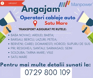 Angajam Operatori cablaje - Satu Mare