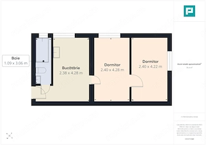 44.900 EUR, 2 camere, parter – Ferentari