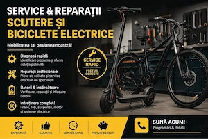 Reparatii trotinete, biciclete si scutere electrice