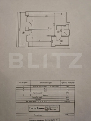 Apartament 2 camere, 37.50 mp, zona Semicentrala  - imagine 9