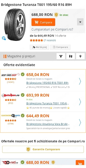 Anvelope De Vara / Cauciucuri De Vara 195- 60- 16” - imagine 8