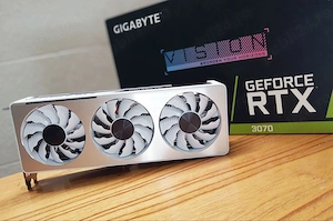 Placa video RTX 3070 Gigabyte OC VISION Impecabila, la cutie, CA NOUA.