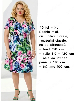 Rochie florală, XL