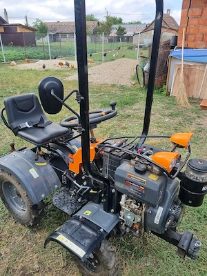 Minitractor 4x4 Evotools R1200 Diesel 12CP Doar 19 ore +Accesorii - imagine 9