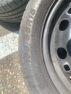 Roți 195/55 R15 vară cu jante de oțel  - imagine 5