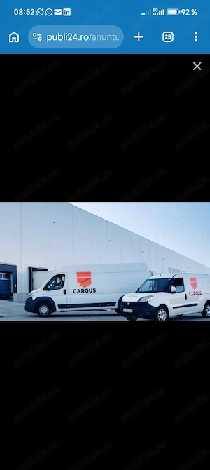 Cautam curieri - Colaboratori pentru Cargus!