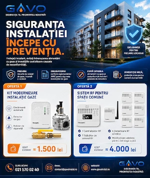 Revizii Instalatii Gaze, Modernizare Instalație comuna, Electrovana, Sistem de senzori gaz - imagine 2