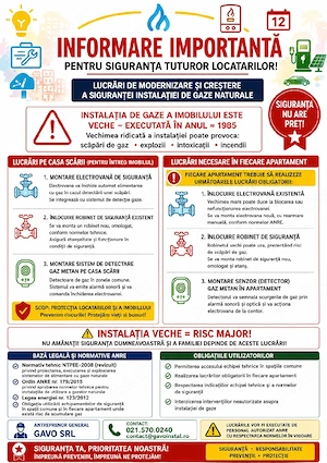 Revizii Instalatii Gaze, Modernizare Instalație comuna, Electrovana, Sistem de senzori gaz - imagine 3