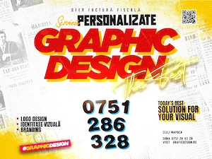 Design Grafic - Logo Design, Broșură, Flyer, Poster - Ofer Factură