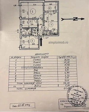 Decomandat 3 Camere Brancoveanu Etaj Intermediar - imagine 8