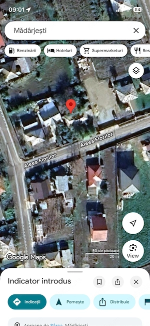 Casă cu teren 597 mp în Mădârjești, Bălțați   utilități, acces asfaltat, 800 m de E583, langa gara