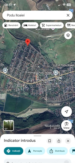 Teren intravilan 976 mp   Podu Iloaiei, Str. Nicolae Iorga   toate utilitățile, stradă asfaltată